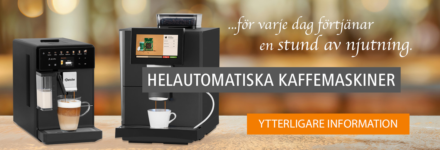 Bartscher helautomatiska kaffemaskiner Bartscher helautomatiska kaffemaskiner
